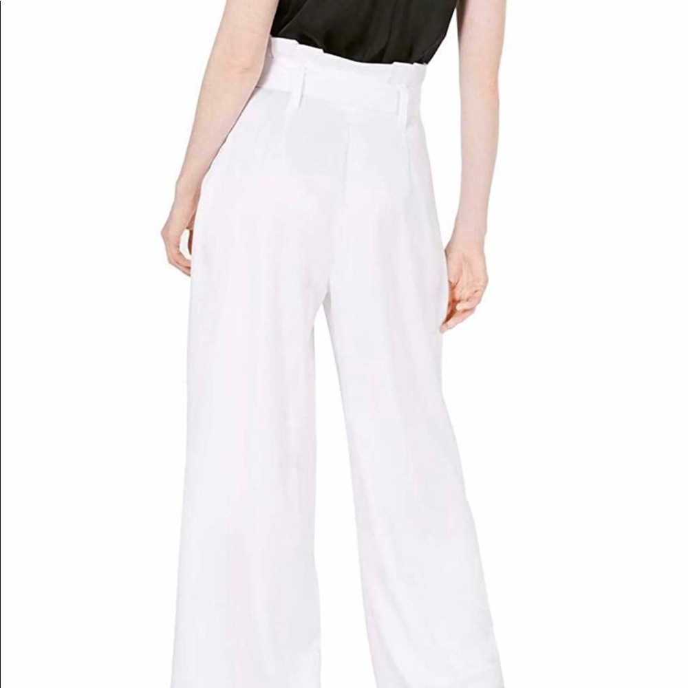 New with Tag White Satin wide legs pants